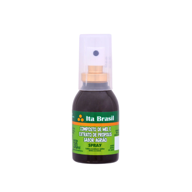 Composto Spray de Mel e Extrato de Própolis sabor Agrião 30ml